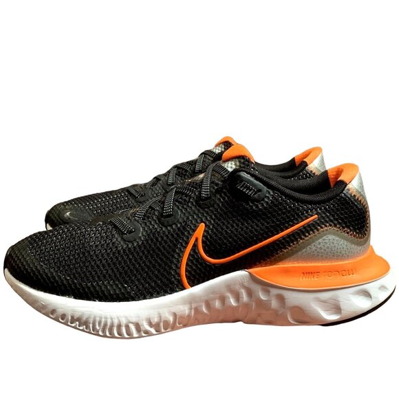 Nike Renew Run Sneakers Unisex Youth 6.5‎ Womens 8.5 Black Orange Running Shoes - Picture 3 of 12